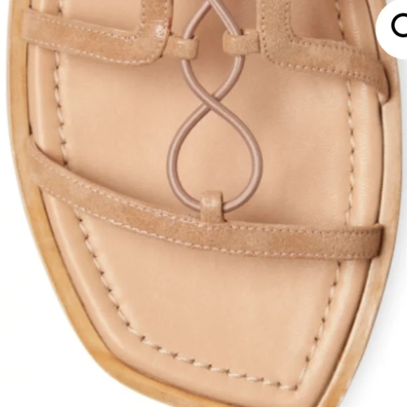 Stuart Weitzman Kora Lace-up Gladiator Sandals Tan -7 - Picture 5 of 9